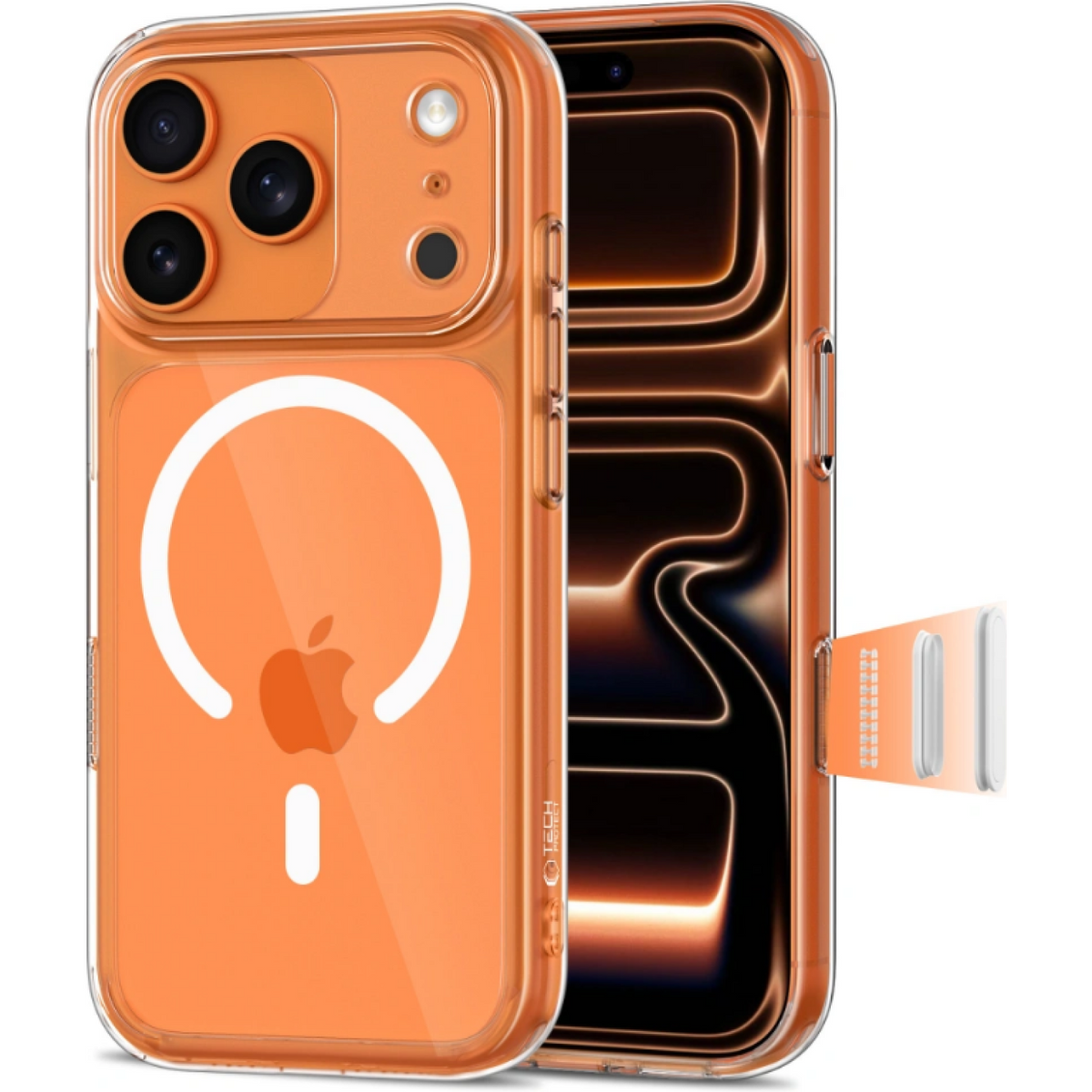 Θήκη iPhone 17 Pro Tech-Protect MagPeak CC Σκληρή Διάφανη με MagSafe & Πλαίσιο Κάμερας - Clear (5906302333585)