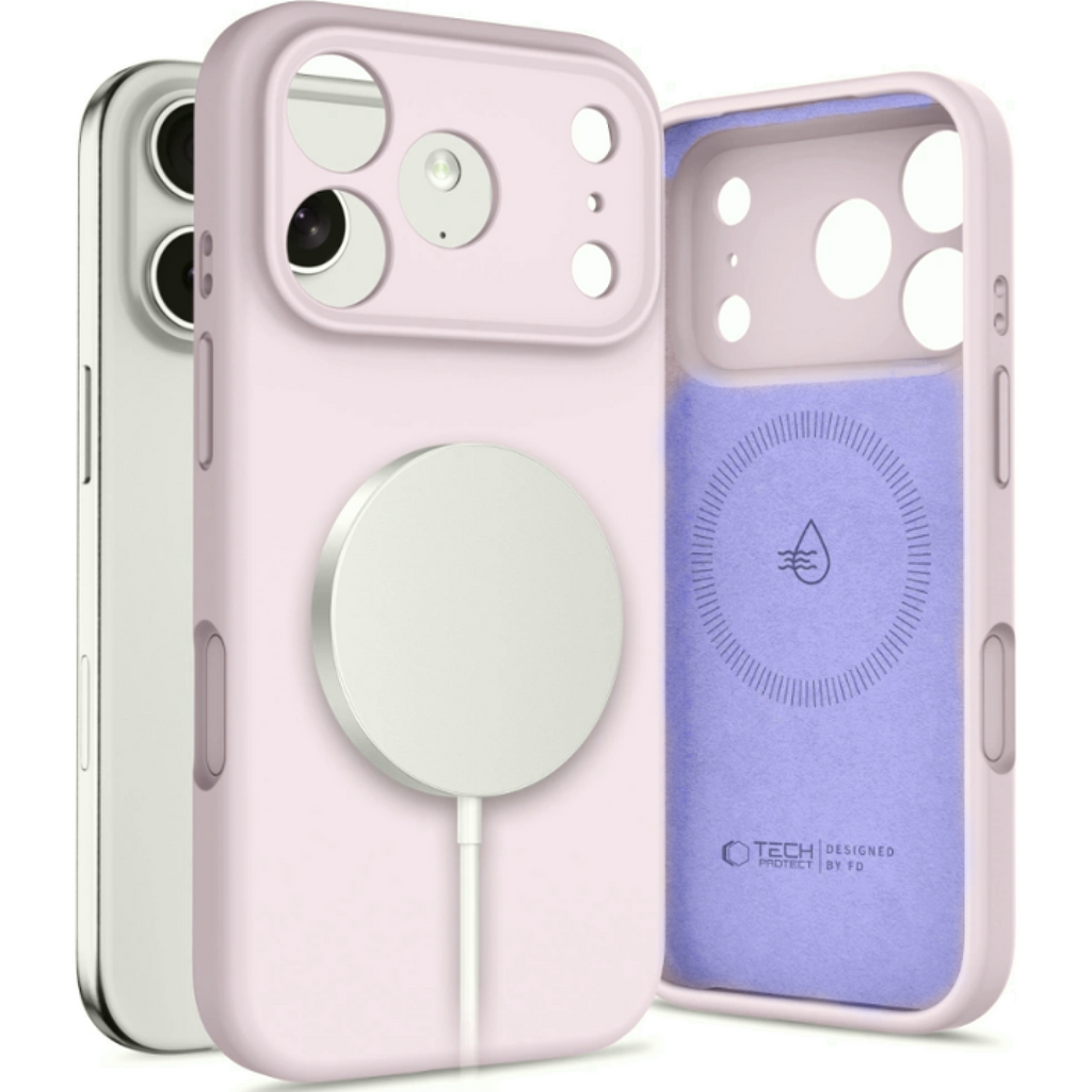 Θήκη iPhone 17 Pro Tech-Protect Silicone MagSafe Σιλικόνης με MagSafe - Mauve (5906302330195)