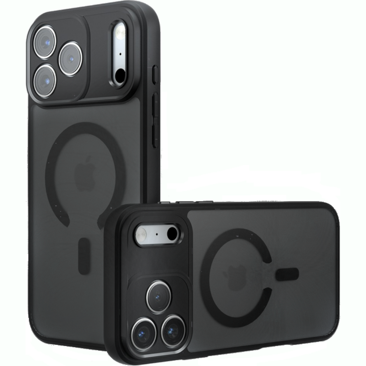 Θήκη iPhone 17 Pro Techsuit PureFrost Σκληρή Ημιδιάφανη με MagSafe - Frosted Black (5949419321236)