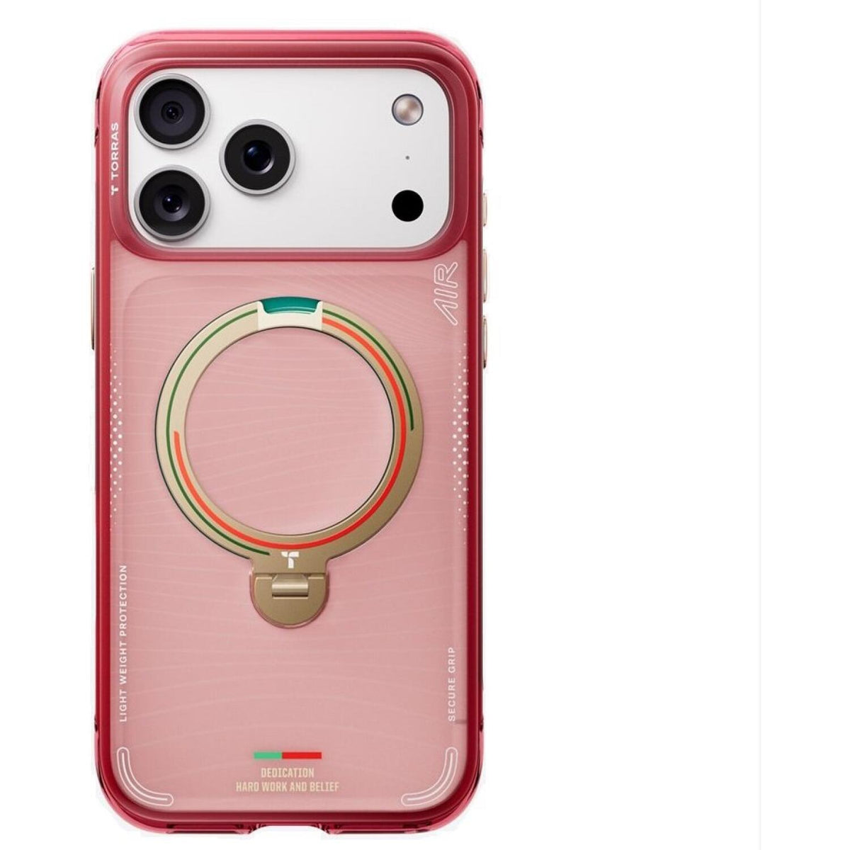 Θήκη iPhone 17 Pro Torras Ostand Q3 Air Ημιδιάφανη Ανθεκτική με MagSafe & KickStand - Wave of Passion (6970592333807)