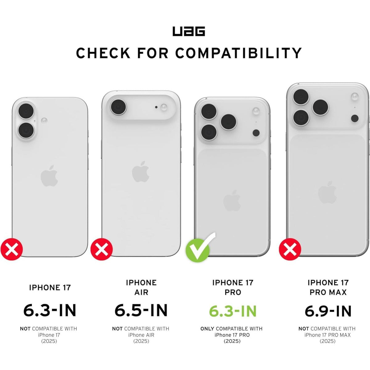 Θήκη iPhone 17 Pro UAG Pathfinder Clear Ανθεκτική με MagSafe - Ice / Silver (114551114333)