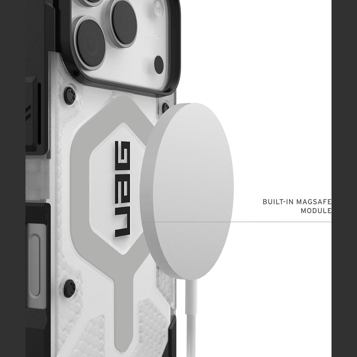 Θήκη iPhone 17 Pro UAG Pathfinder Clear Ανθεκτική με MagSafe - Ice / Silver (114551114333)