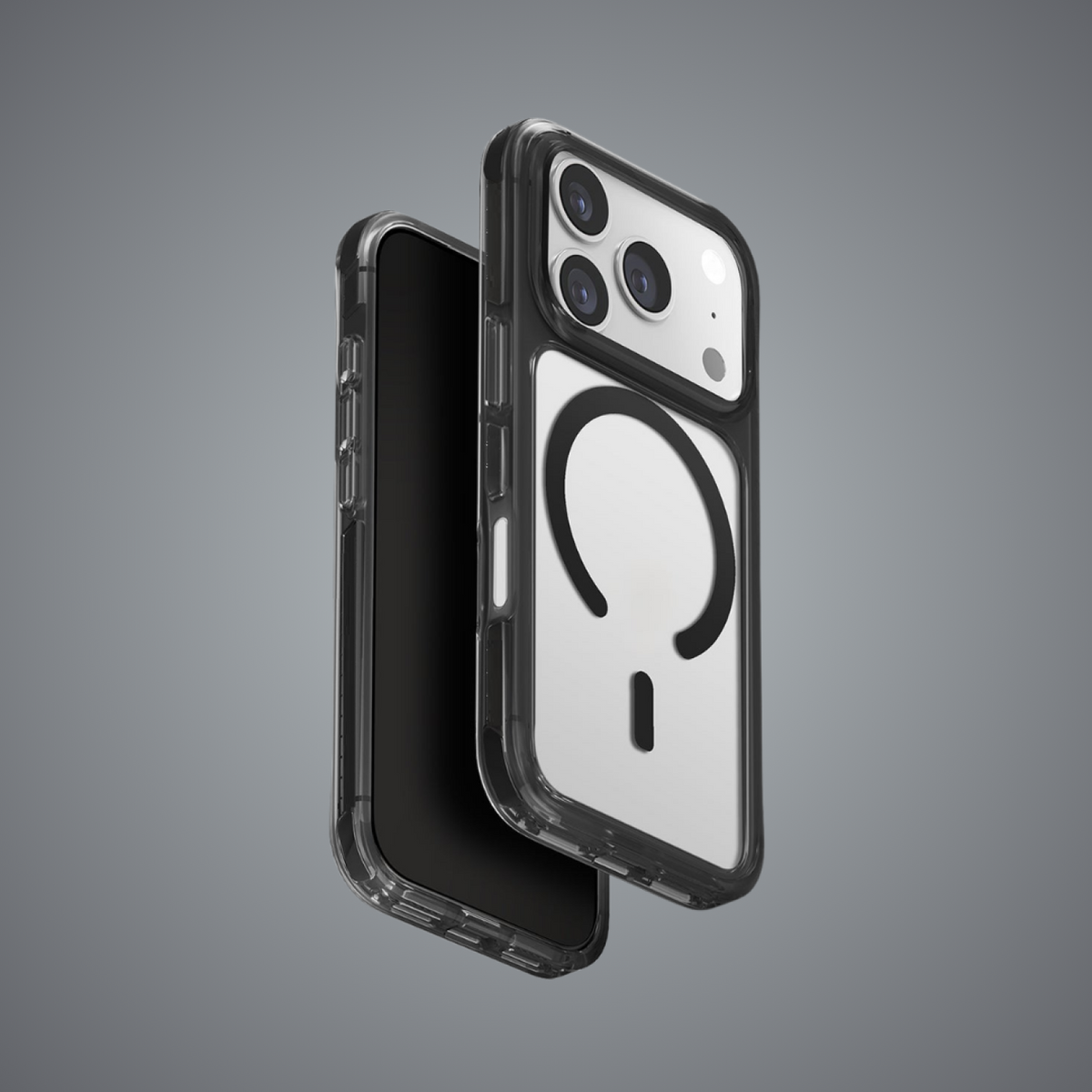 Θήκη iPhone 17 Pro Uniq Combat MagClick Ανθεκτική με MagSafe - Carbon Black (UNIQ-IP6.3P(2025)-COMMCBLK)
