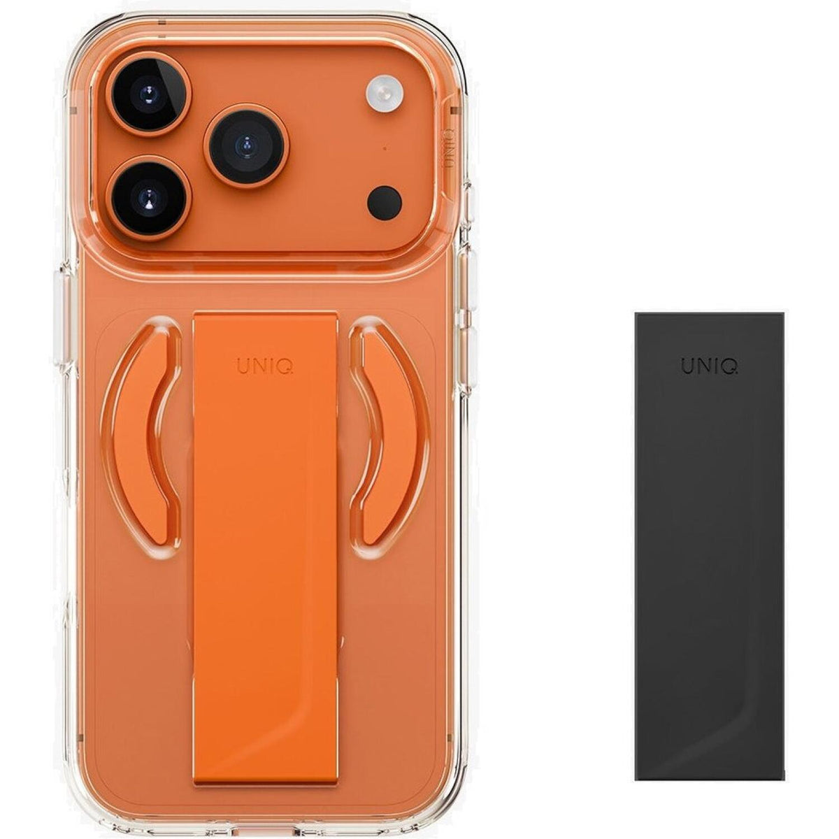 Θήκη iPhone 17 Pro Uniq Heldro Air Διάφανη με FlexGrip & MagSafe - Volt Orange (UNIQ-IP6.3P(2025)-HELAMVORG)