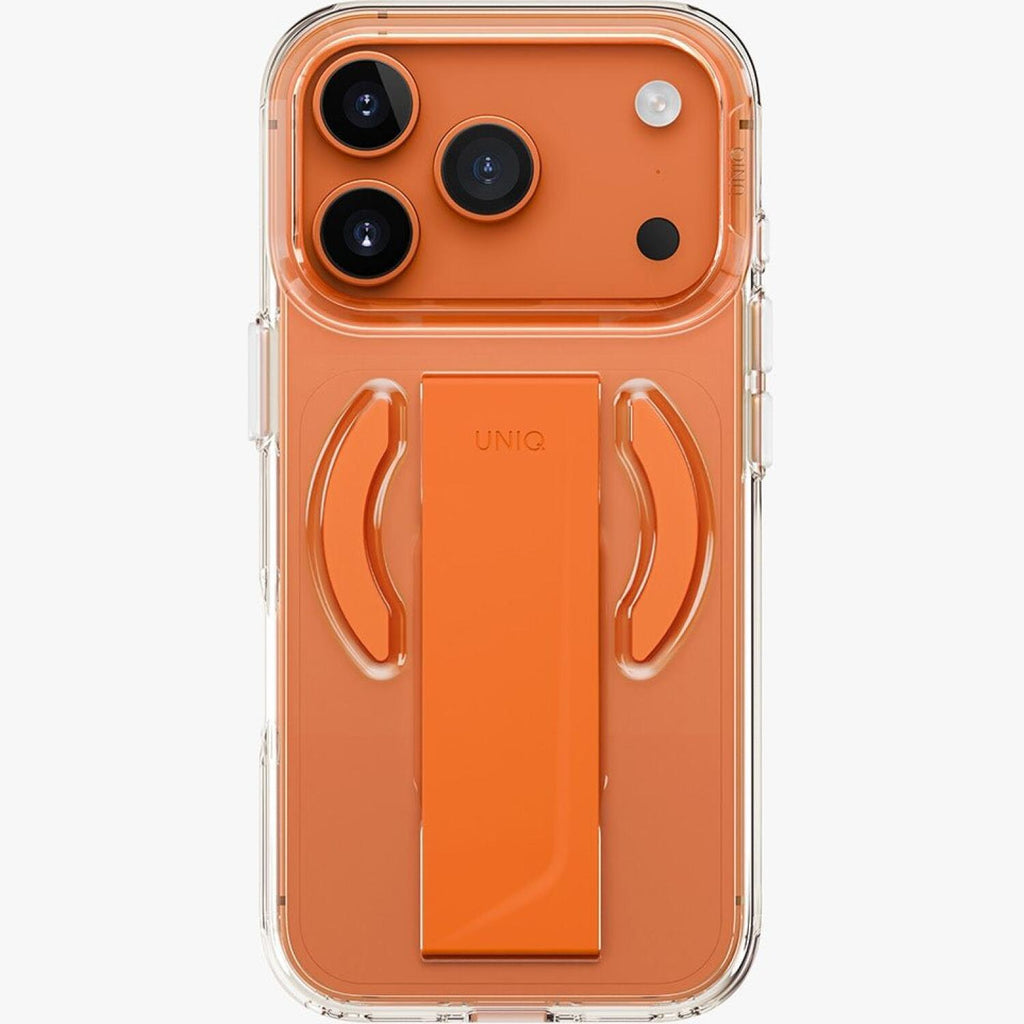 Θήκη iPhone 17 Pro Uniq Heldro Air Διάφανη με FlexGrip & MagSafe - Volt Orange (UNIQ-IP6.3P(2025)-HELAMVORG)