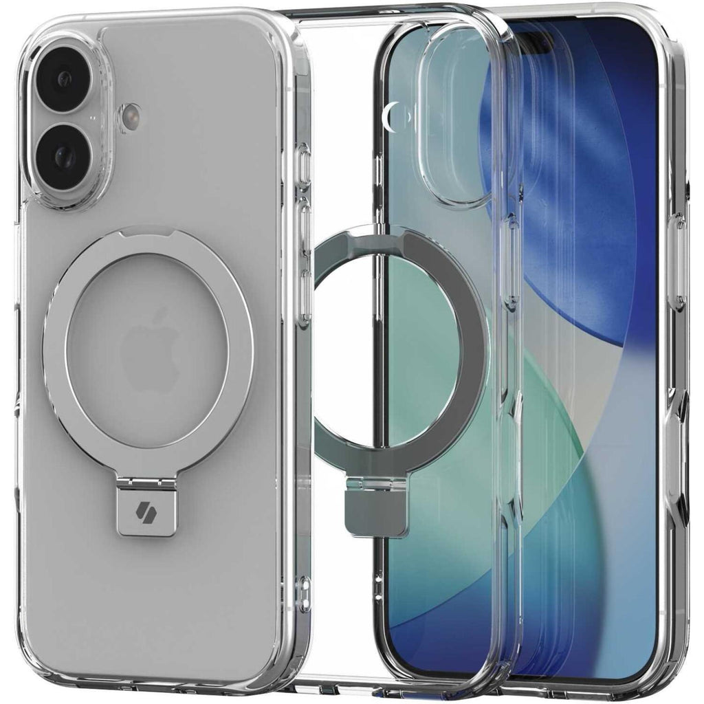 Θήκη iPhone 17 Spacecase Ring Pro Mag Σκληρή με MagSafe & KickStand - Clear (5905719130909)