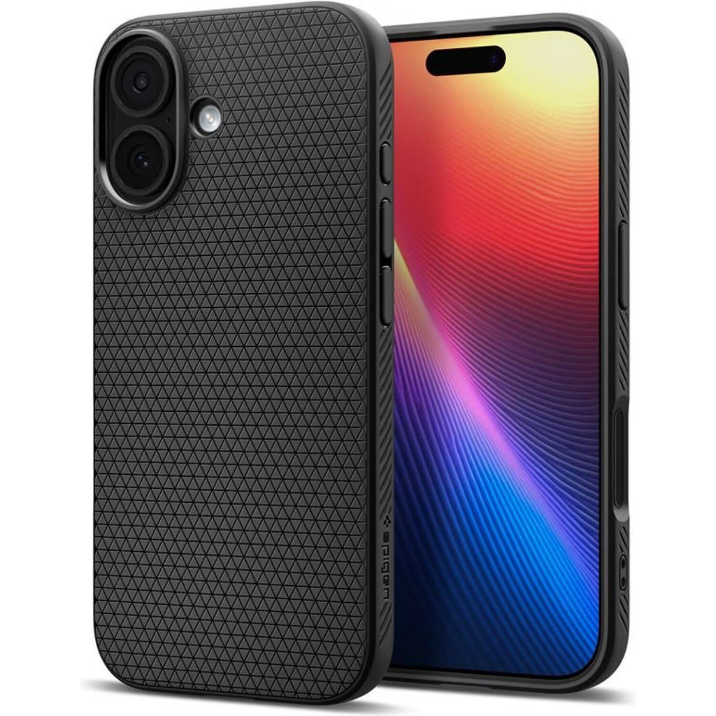 Θήκη iPhone 17 Spigen Liquid Air Ανθεκτική Σιλικόνης - Matte Black (ACS10369)
