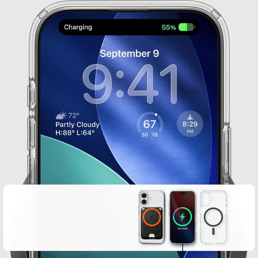 Θήκη iPhone 17 Spigen Ultra Hybrid MagFit Ανθεκτική Σκληρή με MagSafe - Clear / Graphite (ACS10381)