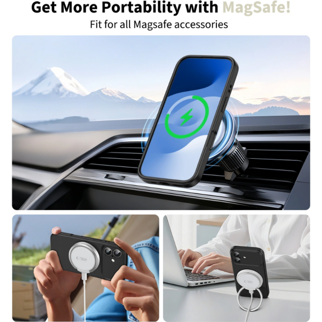 Θήκη iPhone 17 Tech-Protect Silicone MagSafe Σιλικόνης με MagSafe - Black (5906302330133)