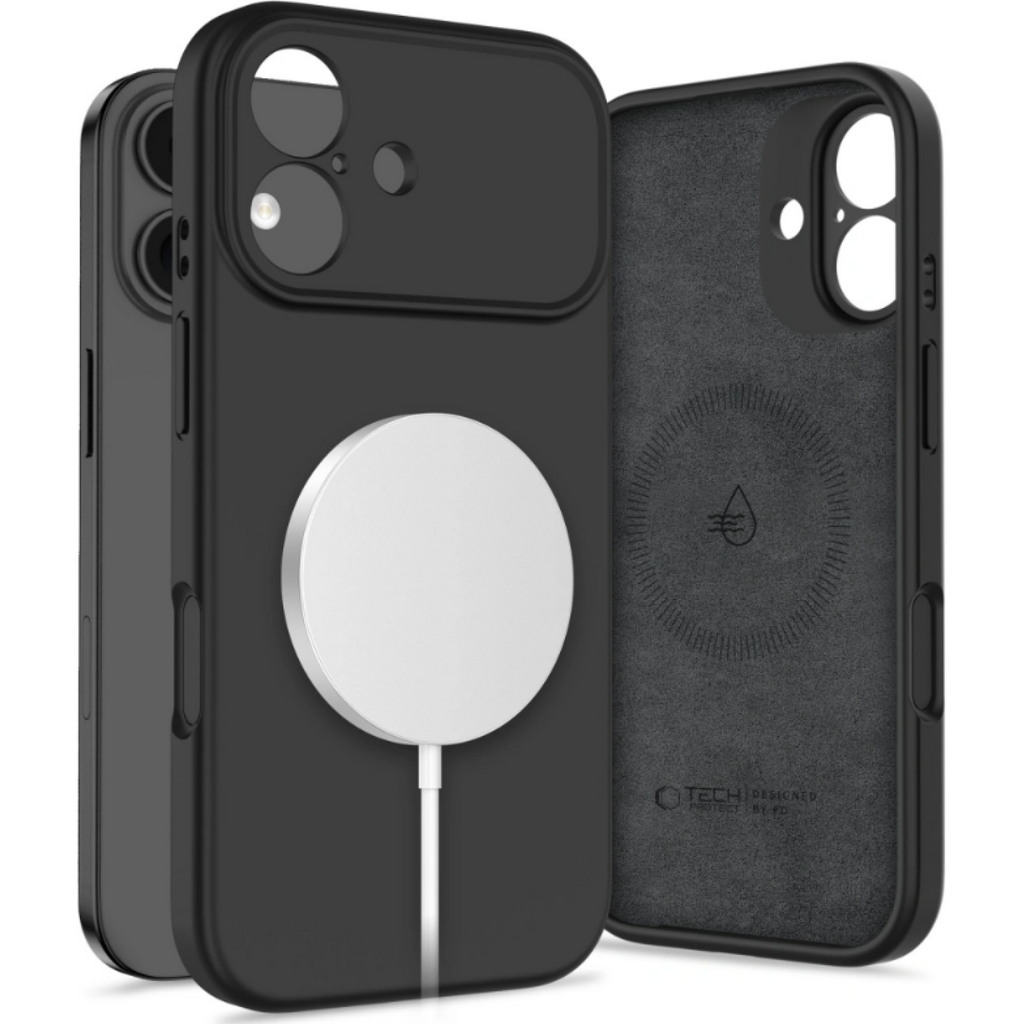 Θήκη iPhone 17 Tech-Protect Silicone MagSafe Σιλικόνης με MagSafe - Black (5906302330133)