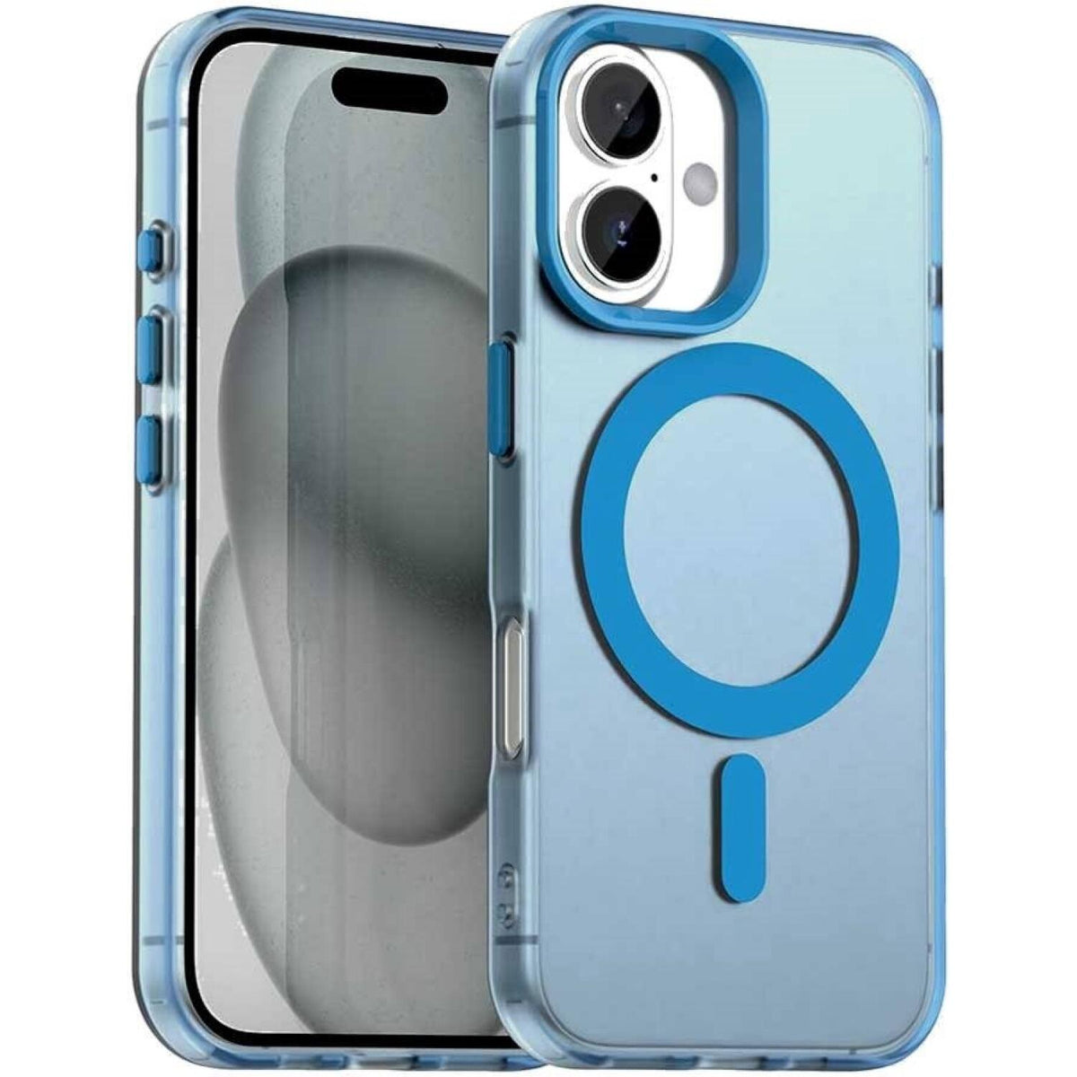 Θήκη iPhone 17 Techsuit CandyCase Σκληρή Ημιδιάφανη με MagSafe - Blue (5949419313385)