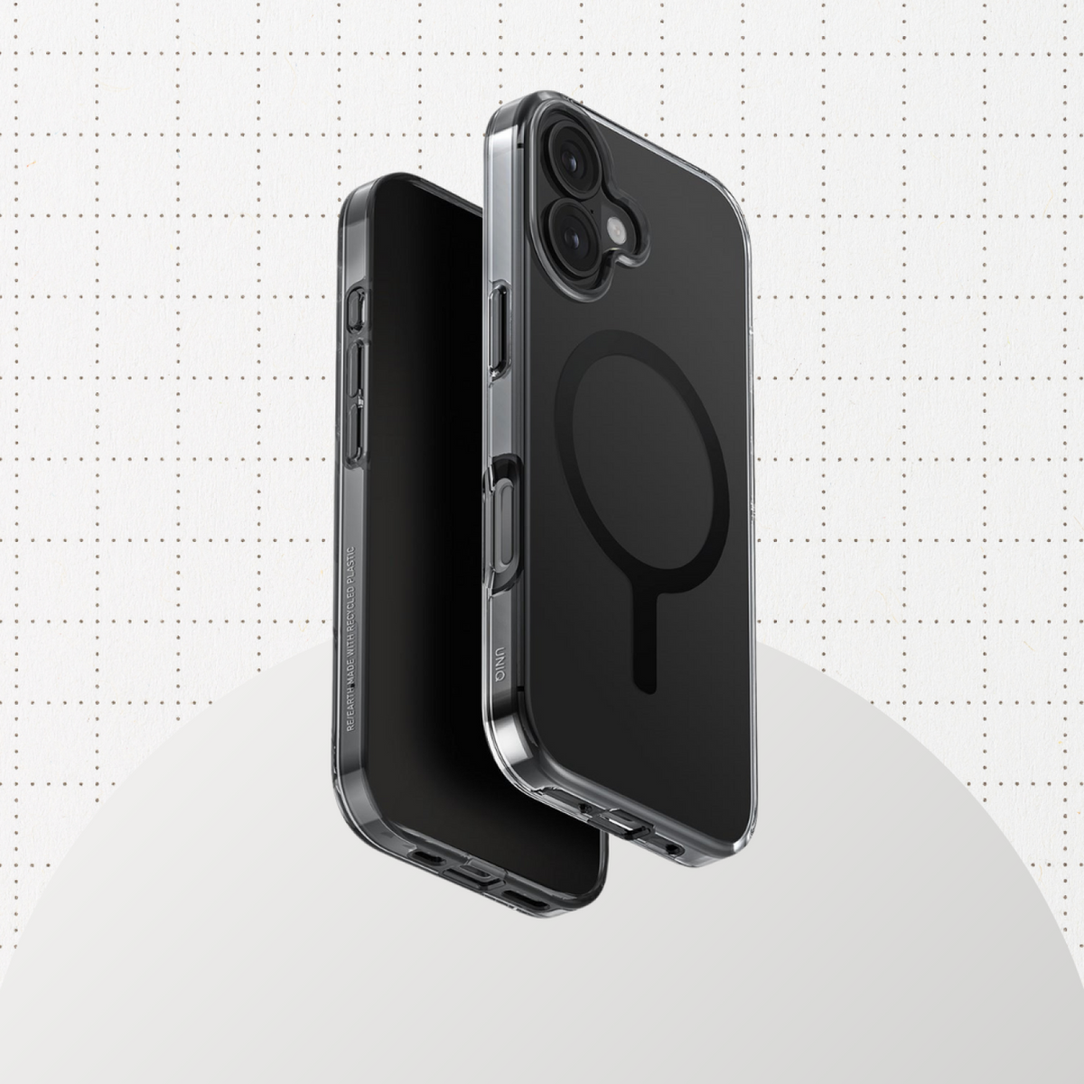 Θήκη iPhone 17 Uniq Clario Ανθεκτική Eco-Friendly με MagSafe - Smoke (UNIQ-IP6.3(2025)-CLARMSMK)