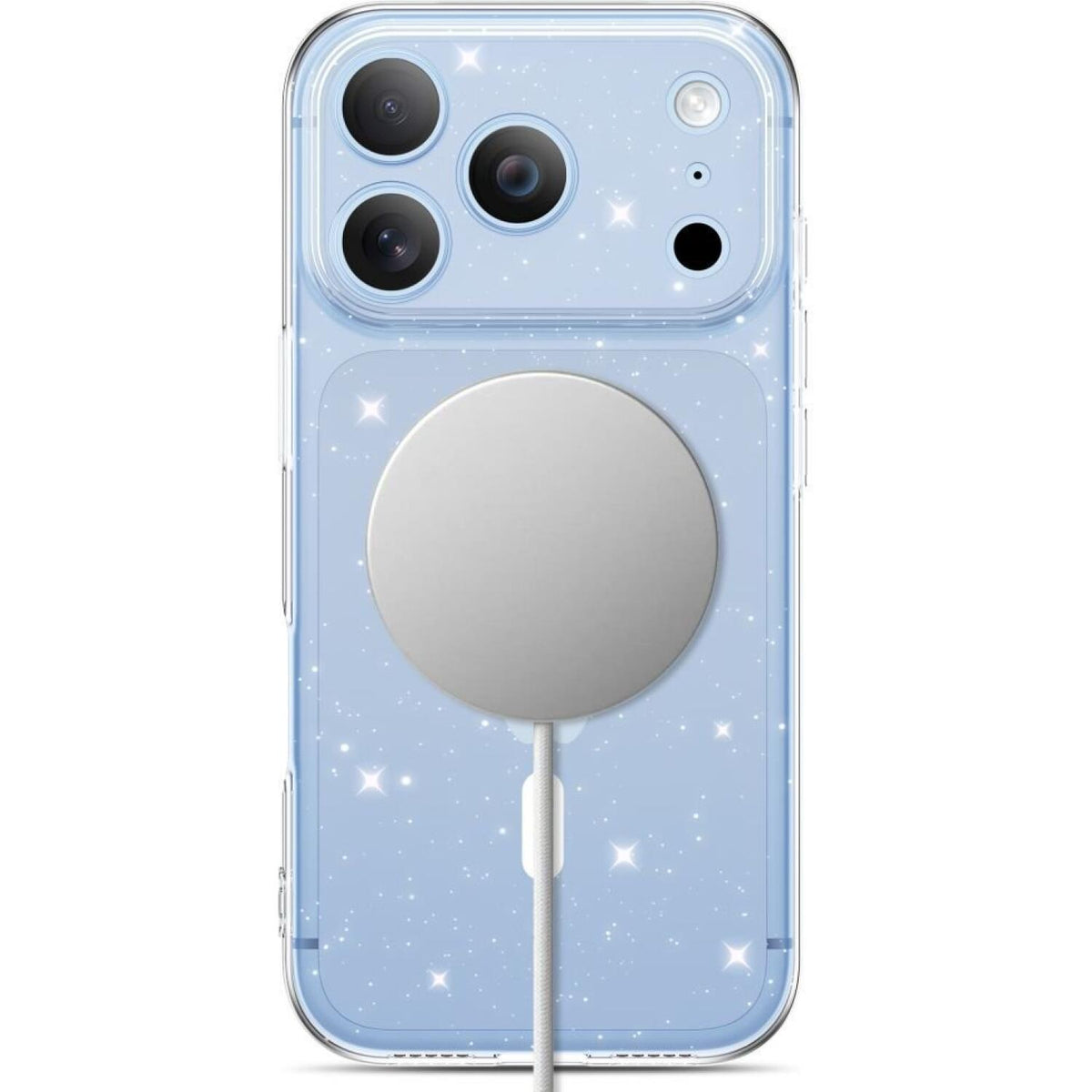 Θήκη iPhone 18 Pro / 17 Pro Tech-Protect FlexAir Διάφανη Σιλικόνης με MagSafe - Glitter (5906302325160)