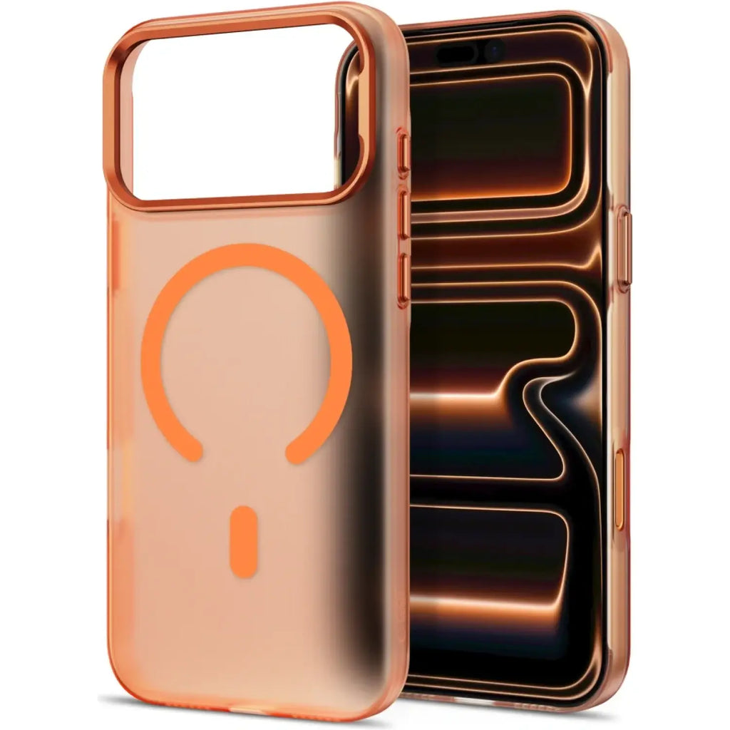 Θήκη iPhone 18 Pro / 17 Pro Tech-Protect MagZero Ημιδιάφανη Σκληρή με MagSafe - Matte Cosmic Orange (5906302324873)