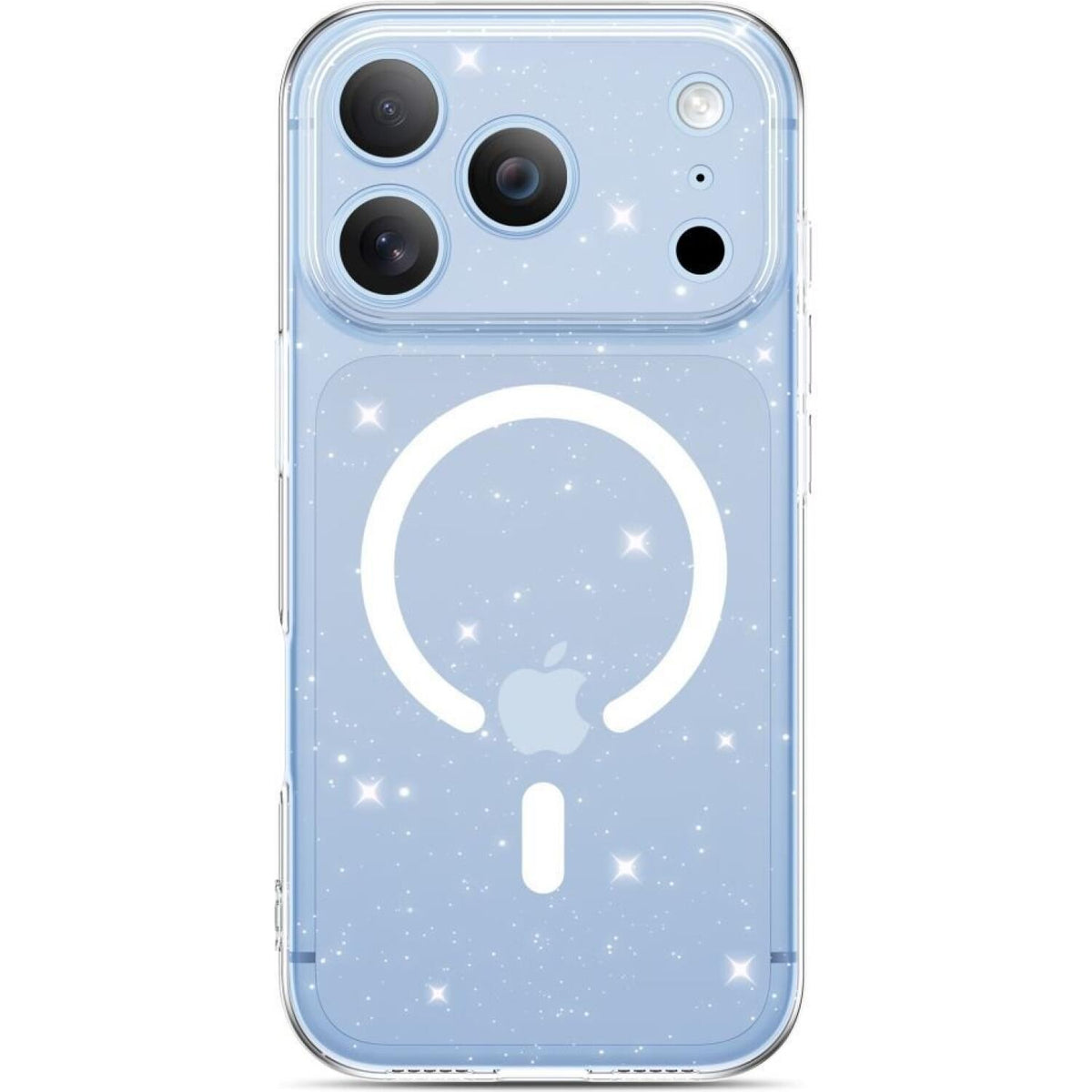Θήκη iPhone 18 Pro Max / 17 Pro Max Tech-Protect FlexAir Διάφανη Σιλικόνης με MagSafe - Glitter (5906302325177)