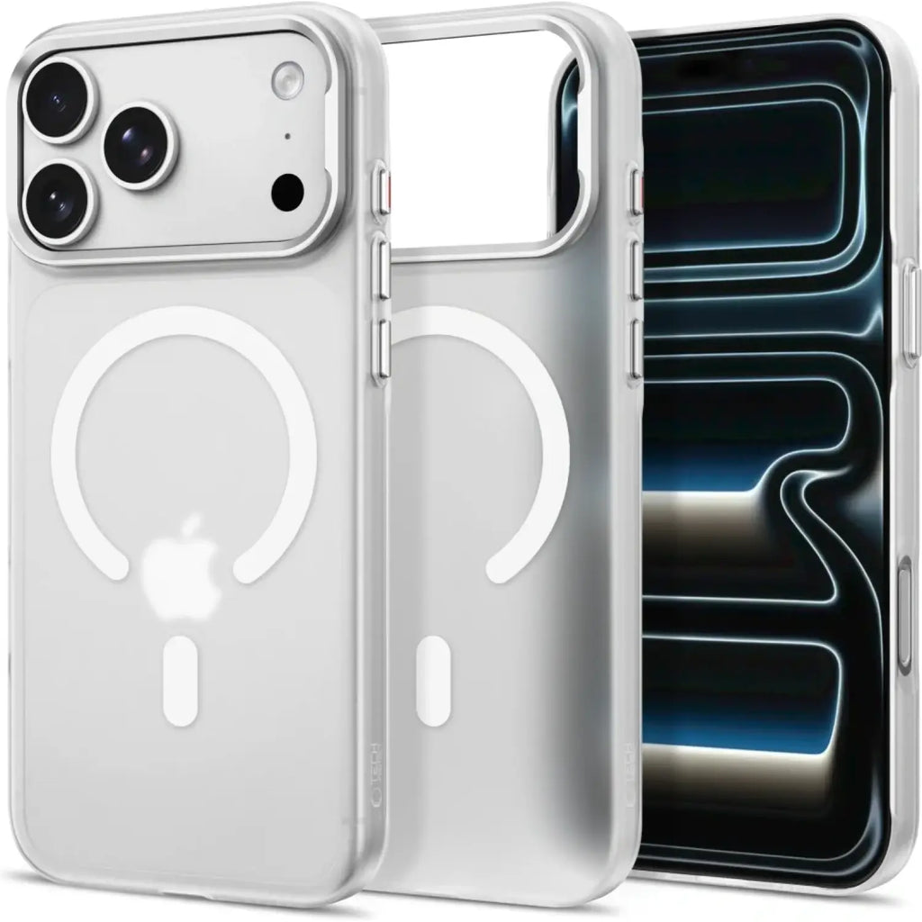 Θήκη iPhone 18 Pro Max / 17 Pro Max Tech-Protect MagZero Ημιδιάφανη Σκληρή με MagSafe - Matte White (5906302324866)