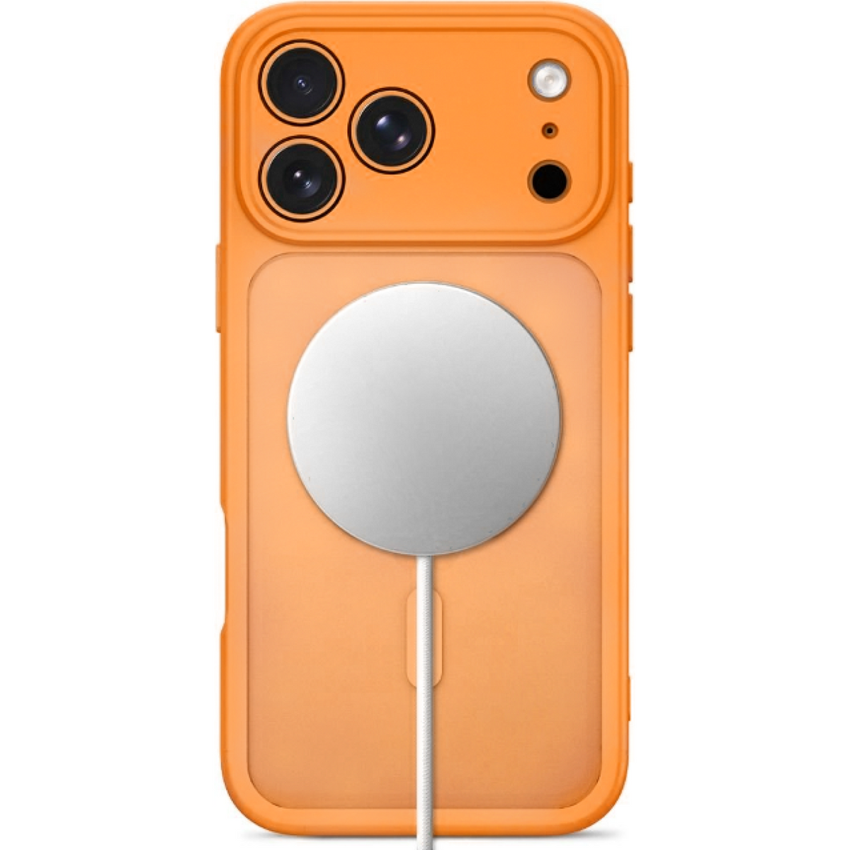 Θήκη iPhone 18 Pro / 17 Pro Tech-Protect BasicMag Σκληρή Ημιδιάφανη με MagSafe & Πλαίσιο Κάμερας - Matte Cosmic Orange (59063
