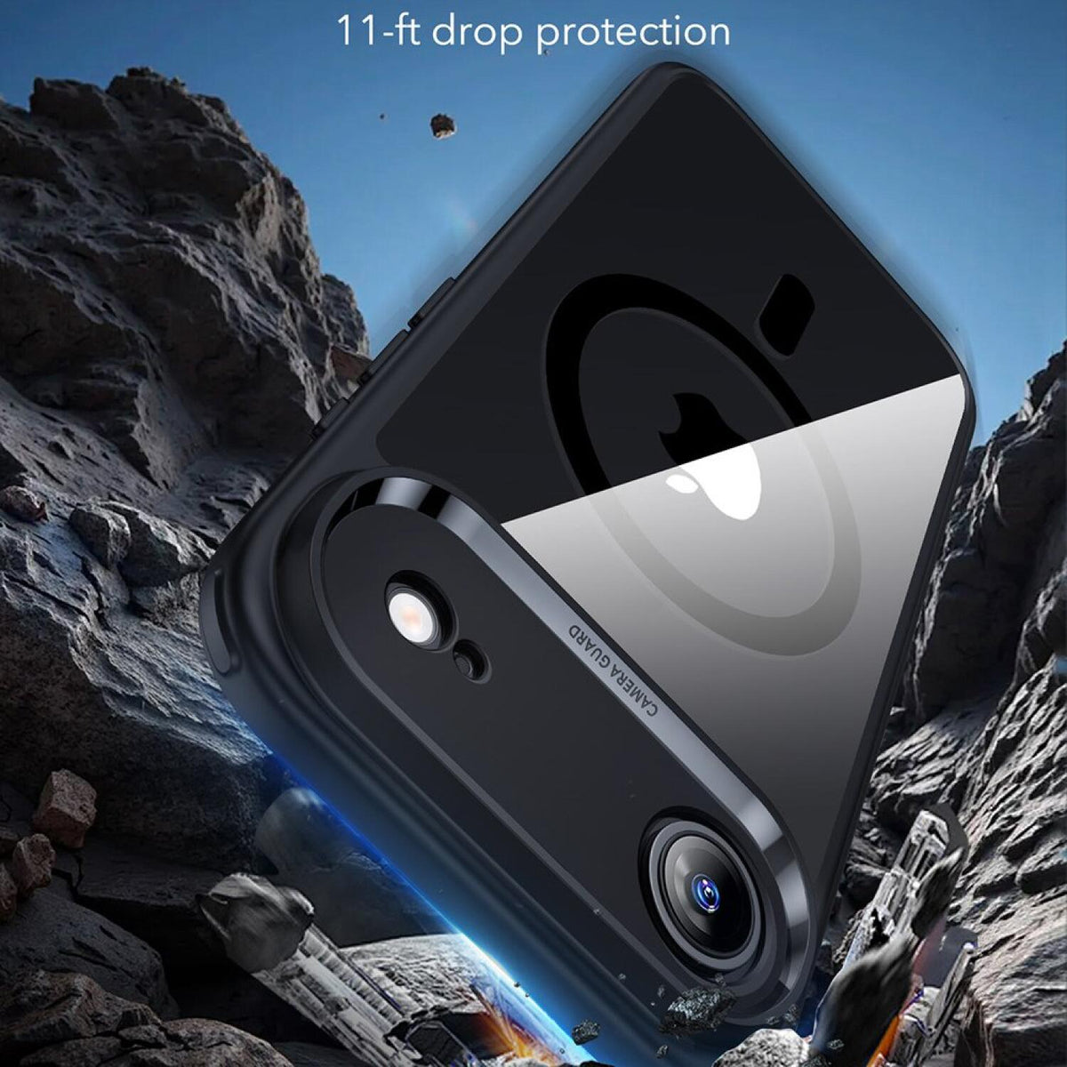 Θήκη iPhone Air ESR Classic Hybrid Magnetic Ανθεκτική με MagSafe & Κάλυμμα για Camera Control - Clear / Black (4894240282991)