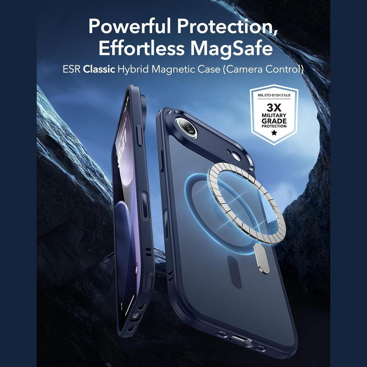 Θήκη iPhone Air ESR Classic Hybrid Magnetic Ανθεκτική με MagSafe & Κάλυμμα για Camera Control - Frosted Blue (4894240288214)