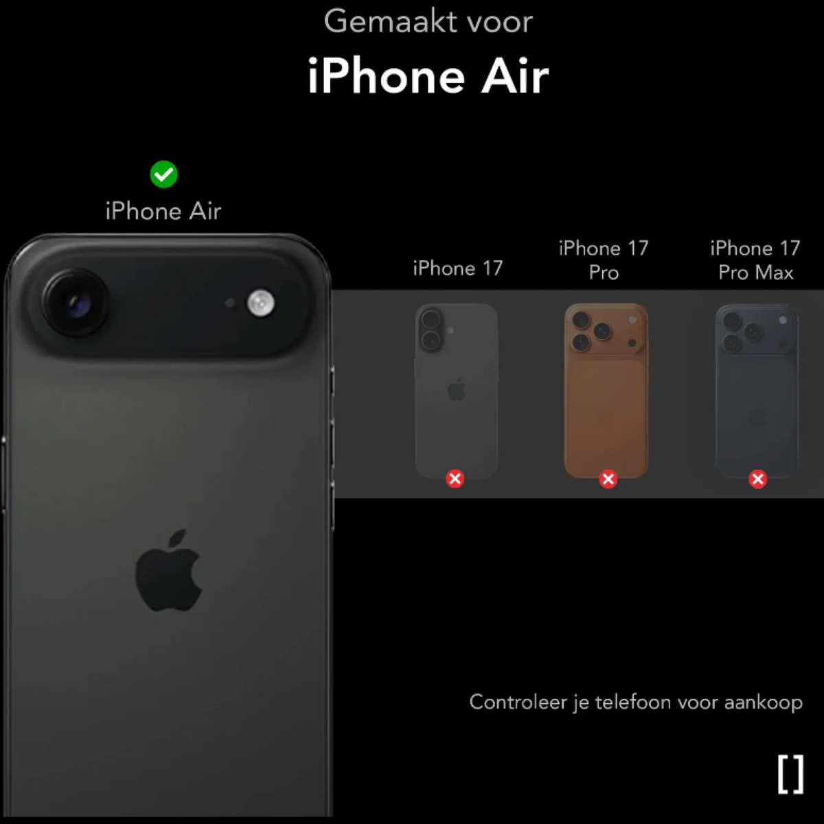Θήκη iPhone Air Nekit Bare Thin Case Σκληρή Λεπτή Διάφανη με MagSafe 1.2mm - Transparent (8719246595196)