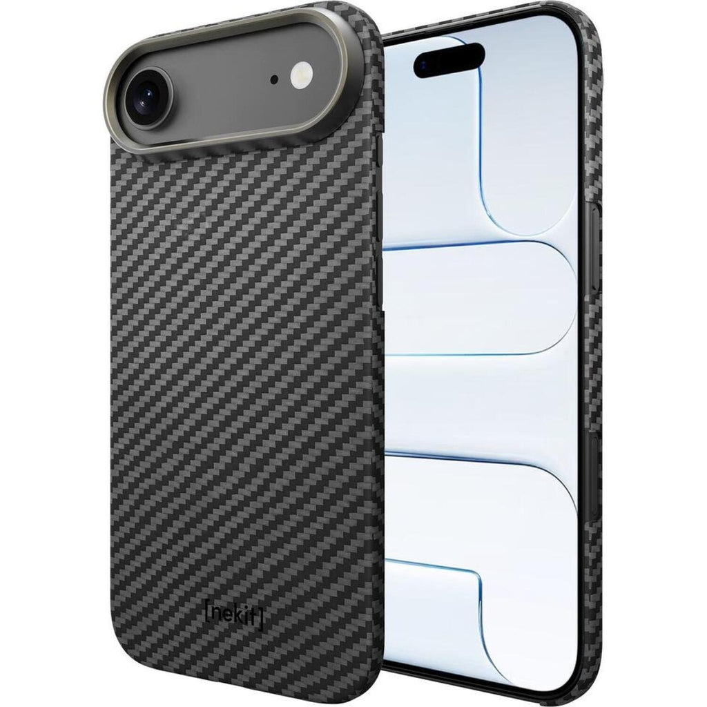 Θήκη iPhone Air Nekit Fiber Σκληρή με MagSafe Aramid Fiber 1mm 1500D Kevlar - Black (8719246494536)