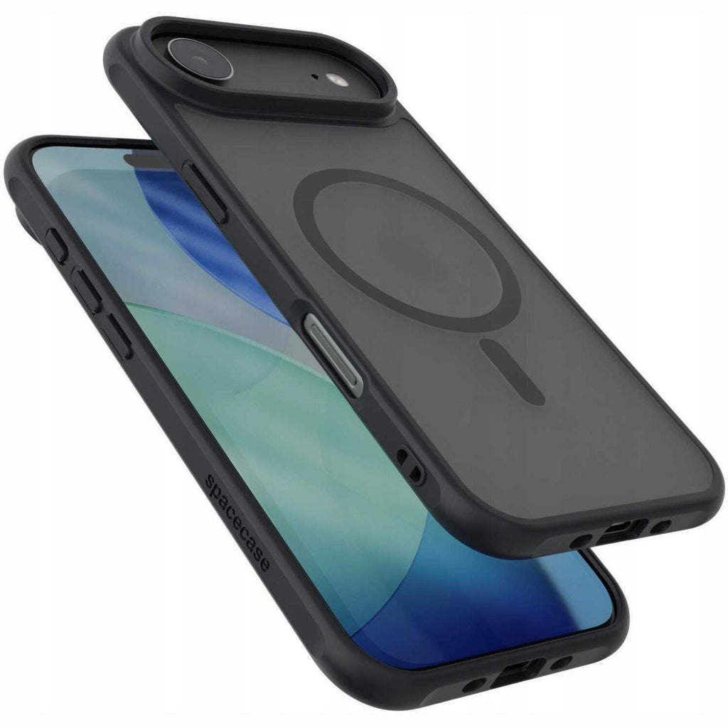 Θήκη iPhone Air Spacecase Hybrid MagSafe Σκληρή Ημιδιάφανη με MagSafe - Black (5905719131265)