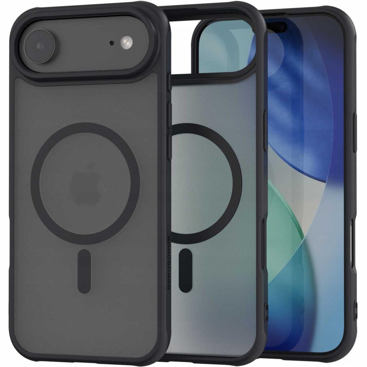 Θήκη iPhone Air Spacecase Hybrid MagSafe Σκληρή Ημιδιάφανη με MagSafe - Black (5905719131265)