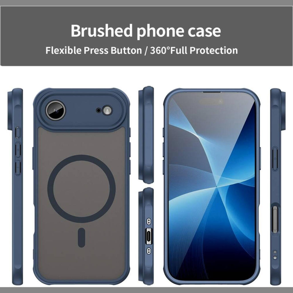 Θήκη iPhone Air Techsuit HaloFrost II MagSafe Σκληρή Ημιδιάφανη με MagSafe - Navy Blue (5949419296756)