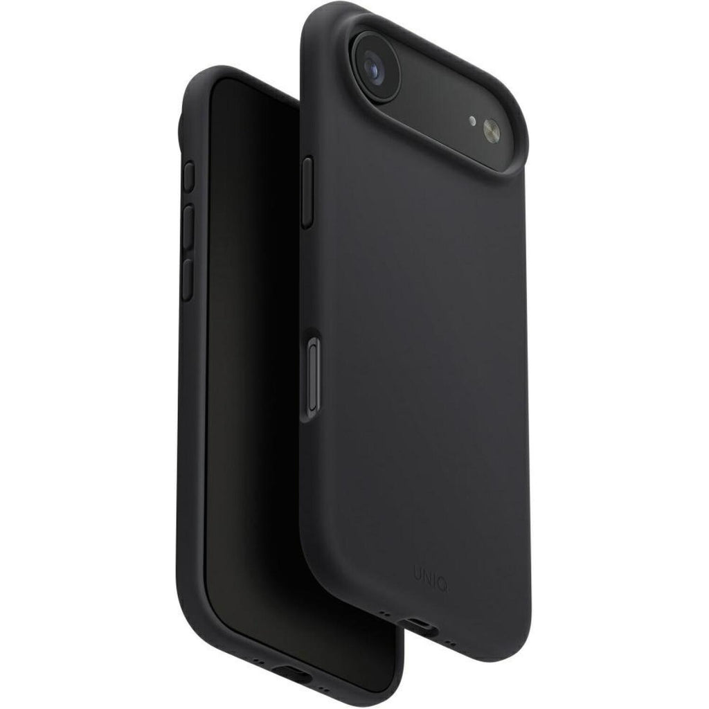 Θήκη iPhone Air Uniq Lino MagClick Ανθεκτική Premium Σιλικόνης με MagSafe - Charcoal Grey (UNIQ-IP6.6(2025)-LINOMCGRY)