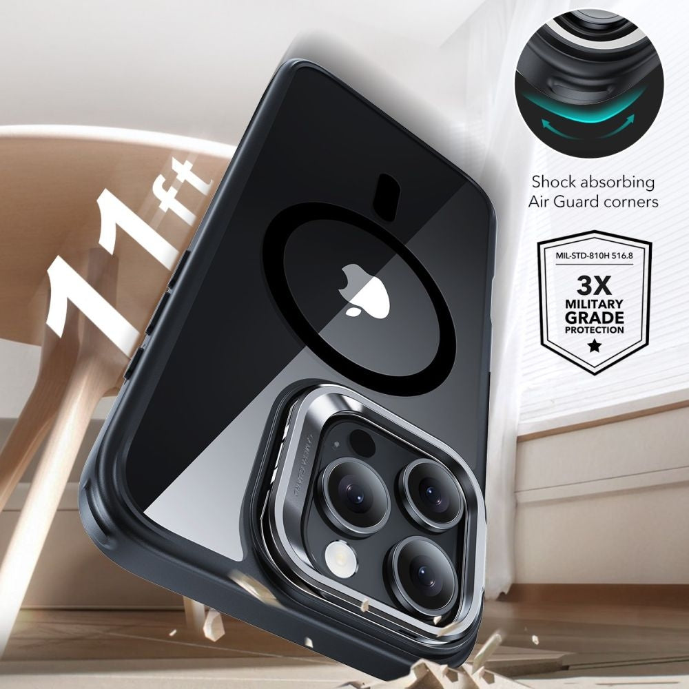 Θήκη & Αντιχαρακτικό Γυαλί Προστασίας Apple iPhone 16 Pro - ESR Classic Hybrid HaloLock with Stash Stand Σετ Ανθεκτική MagSaf