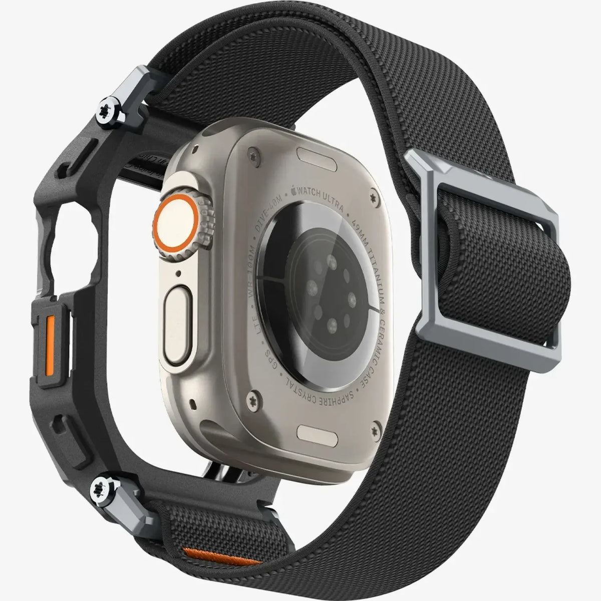 Θήκη & Tempered Glass Apple Watch Ultra 3 / Ultra 2 / Ultra 1 49mm Spigen Lite Fit Pro & Screen Protector Σετ Unibody με Λουρ