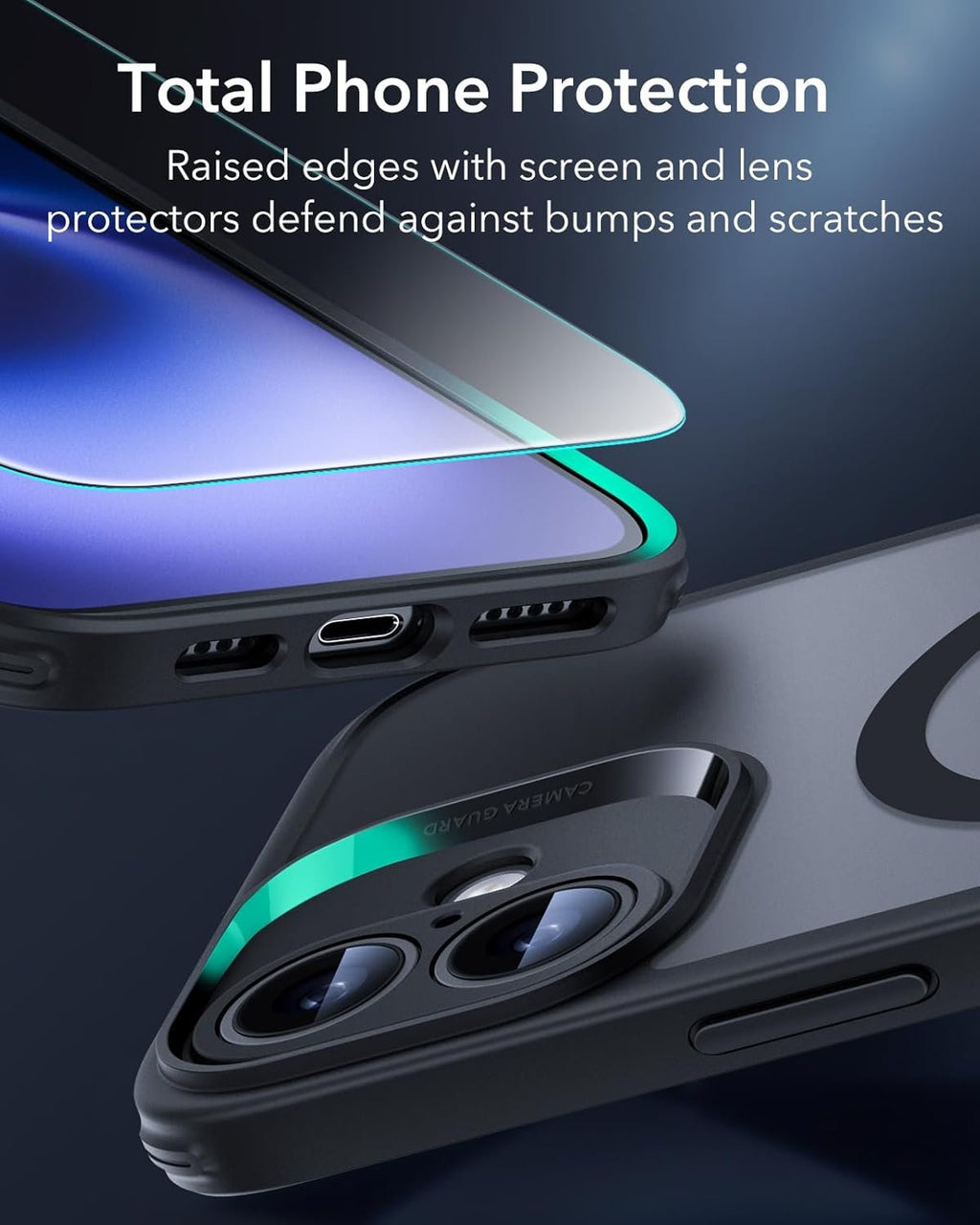Θήκη & Tempered Glass iPhone 16 ESR Classic Pro Set Ανθεκτική με MagSafe / Εναλλάξιμα Κουμπιά & Αντιχαρακτικό Γυαλί Προστασία