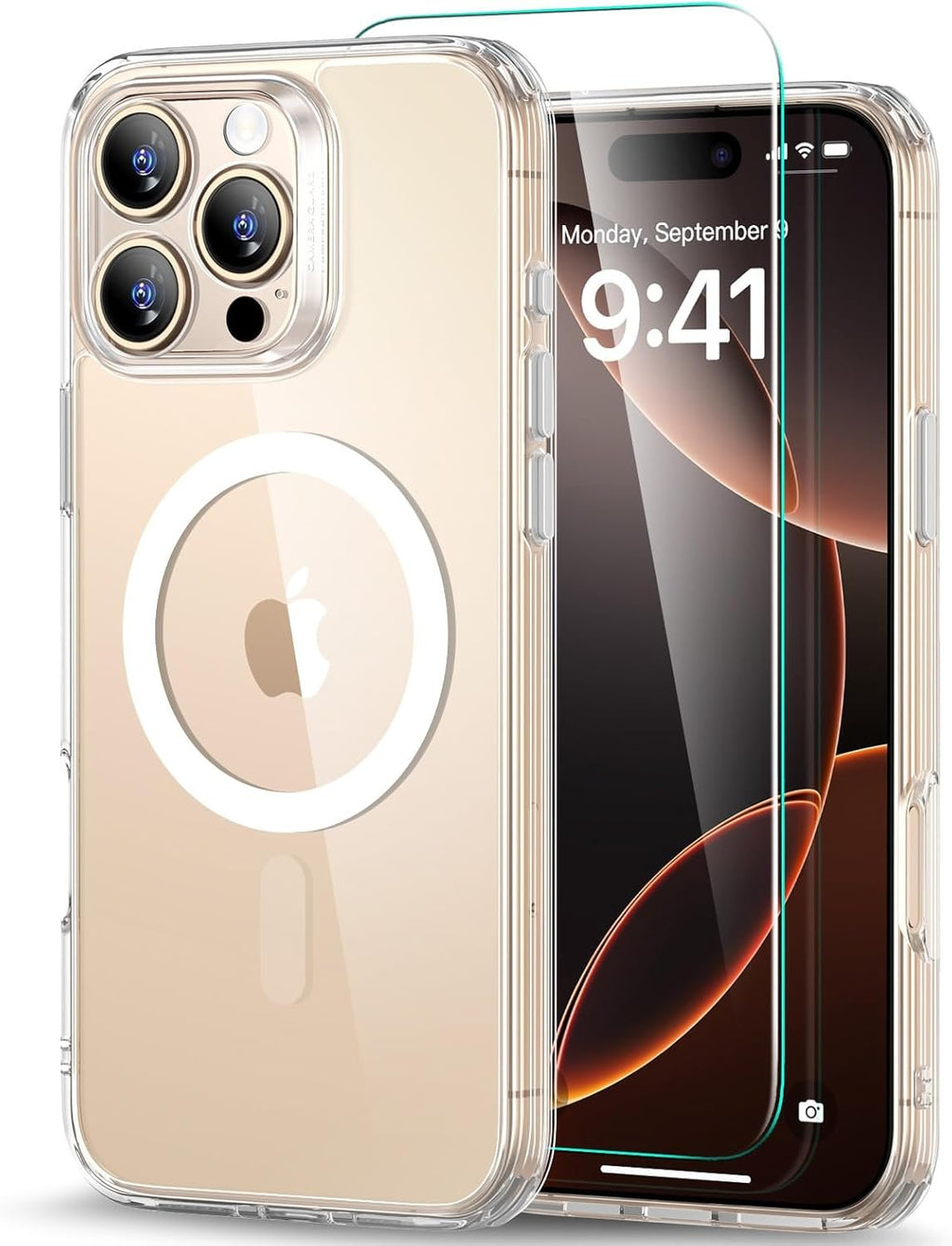 Θήκη & Tempered Glass iPhone 16 Pro Max ESR Classic Pro Set Ανθεκτική με MagSafe / Εναλλάξιμα Κουμπιά & Αντιχαρακτικό Γυαλί Π