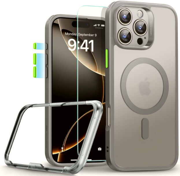 Θήκη & Tempered Glass iPhone 16 Pro Max ESR Classic Pro Set Ανθεκτική με MagSafe / Εναλλάξιμα Κουμπιά & Αντιχαρακτικό Γυαλί Π
