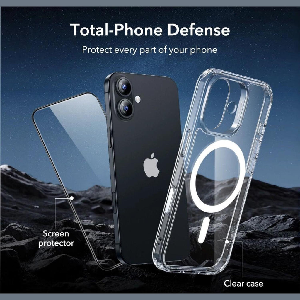 Θήκη & Tempered Glass iPhone 17 ESR Classic Hybrid Magnetic Set Ανθεκτική με MagSafe & Full Face Αντιχαρακτικό Γυαλί Προστασί