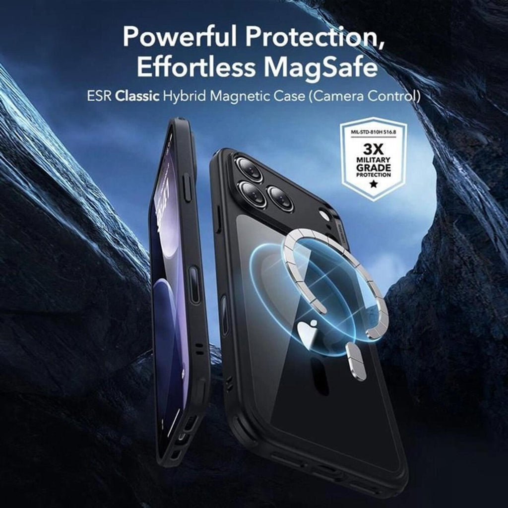 Θήκη & Tempered Glass iPhone 17 Pro ESR Classic Hybrid Magnetic Set Ανθεκτική με MagSafe & Full Face Αντιχαρακτικό Γυαλί Προσ