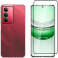Θήκη & Tempered Glass Realme 14x 5G Vivid Set Gelly Case Σετ Διάφανη Σιλικόνης & Full Face Αντιχαρακτικό Γυαλί Προστασίας Οθό