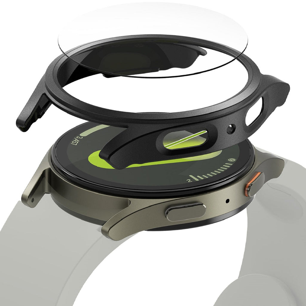 Θήκη & Tempered Glass Samsung Galaxy Watch 7 40mm Ringke Combo Pack Σκληρή & Αντιχαρακτικό Γυαλί Προστασίας Οθόνης - Titanium
