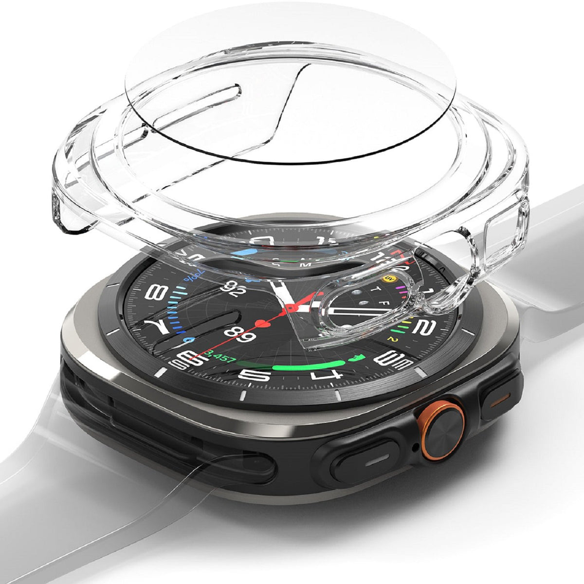 Θήκη & Tempered Glass Samsung Galaxy Watch Ultra 2025 / 2024 47mm Ringke Combo Pack Σκληρή & Αντιχαρακτικό Γυαλί Προστασίας Ο