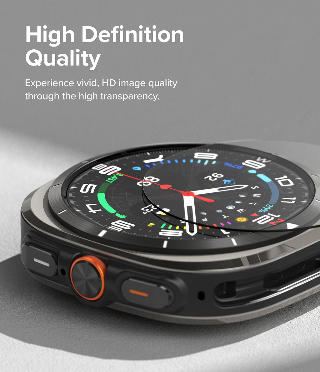 Θήκη & Tempered Glass Samsung Galaxy Watch Ultra 2025 / 2024 47mm Ringke Combo Pack Σκληρή & Αντιχαρακτικό Γυαλί Προστασίας Ο