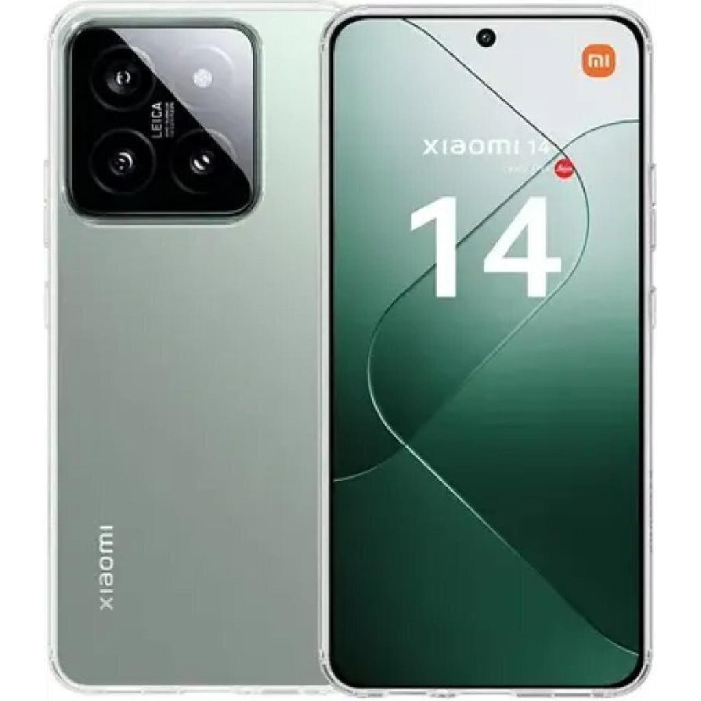 Θήκη & Tempered Glass Xiaomi 14 Vivid Set Gelly Case Σετ Διάφανη Σιλικόνης & Full Face Αντιχαρακτικό Γυαλί Προστασίας Οθόνης 