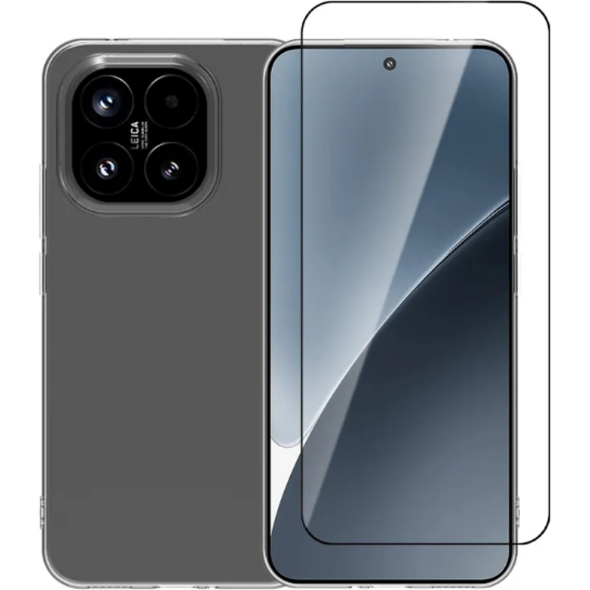 Θήκη & Tempered Glass Xiaomi 15T Vivid Set Gelly Case Σετ Διάφανη Σιλικόνης & Full Face Αντιχαρακτικό Γυαλί Προστασίας Οθόνης