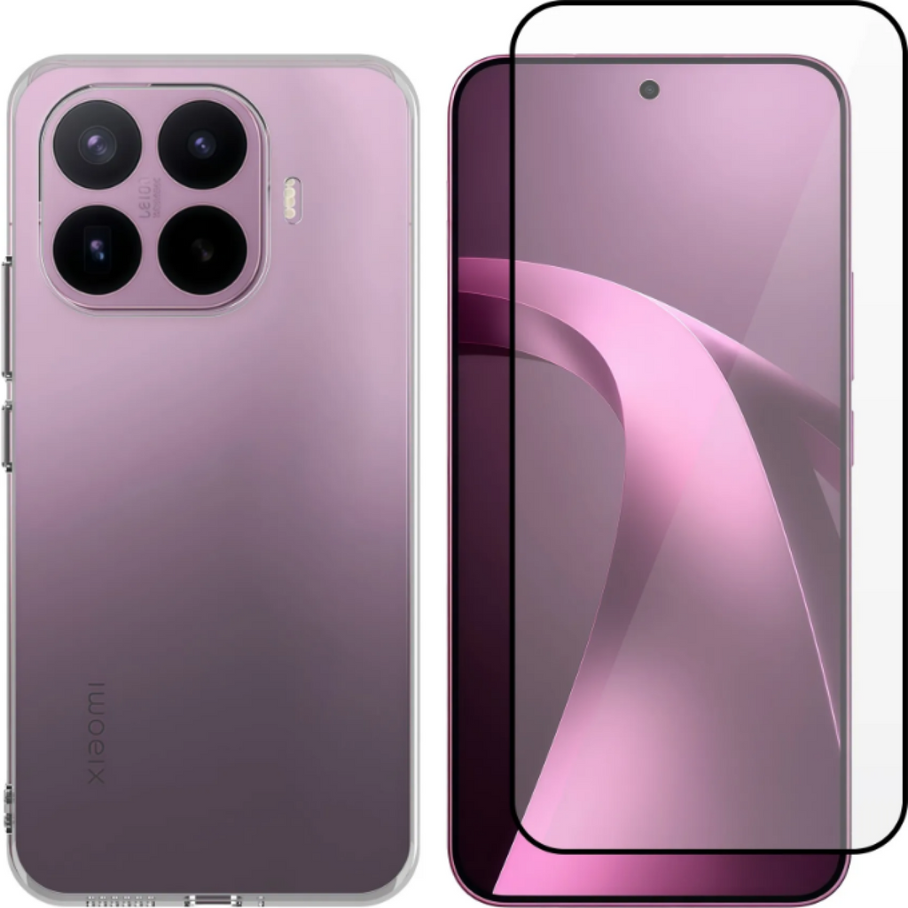 Θήκη & Tempered Glass Xiaomi 17T Pro Vivid Set TPU Case Σετ Διάφανη Σιλικόνης & Full Face Αντιχαρακτικό Γυαλί Προστασίας Οθόν