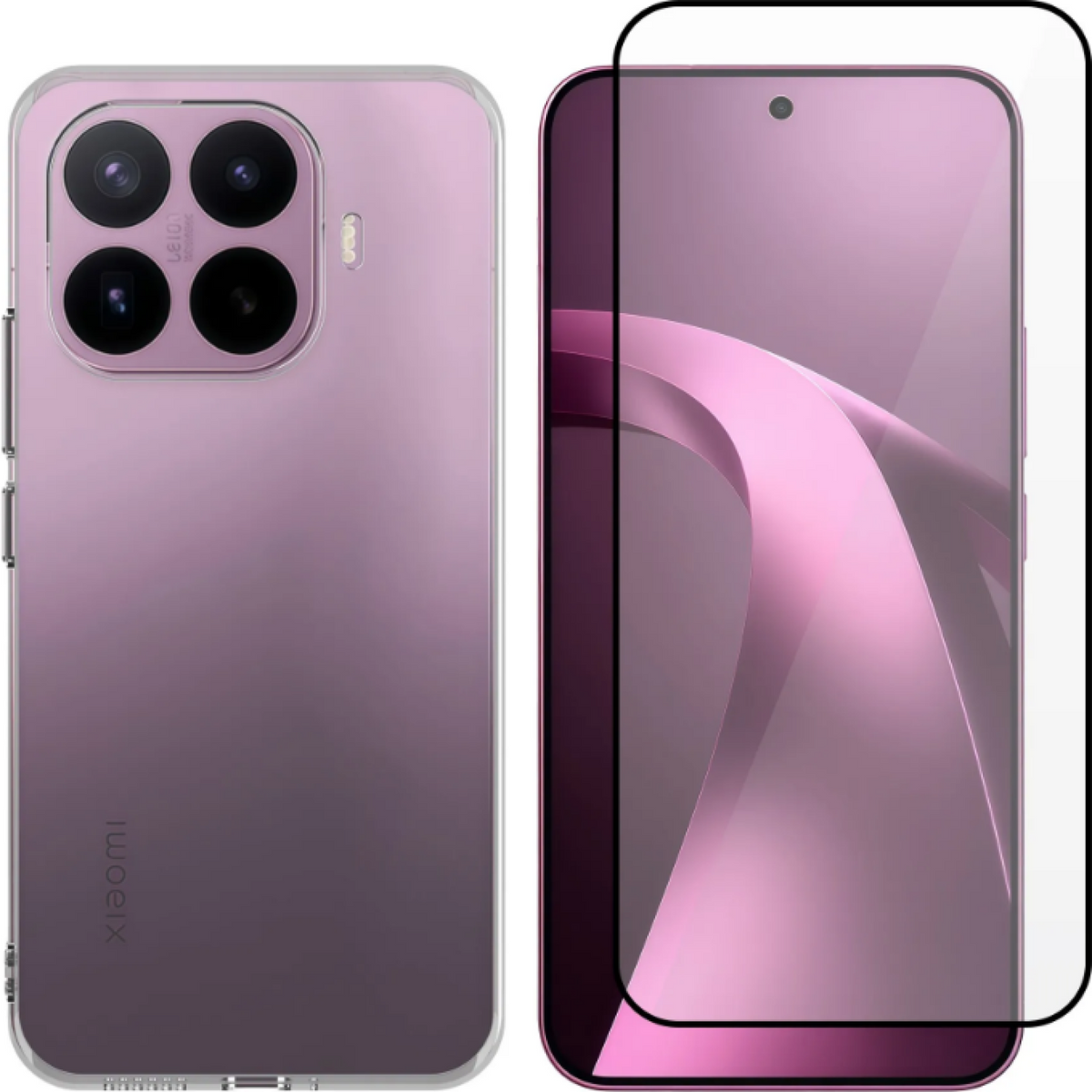 Θήκη & Tempered Glass Xiaomi 17T Pro Vivid Set TPU Case Σετ Διάφανη Σιλικόνης & Full Face Αντιχαρακτικό Γυαλί Προστασίας Οθόν