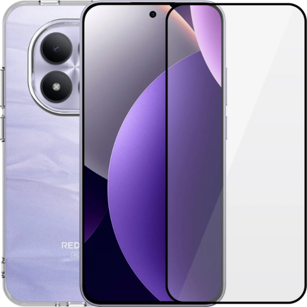 Θήκη & Tempered Glass Xiaomi Redmi Note 15 Pro 4G Vivid Set TPU Case Σετ Διάφανη Σιλικόνης & Full Face Αντιχαρακτικό Γυαλί Πρ