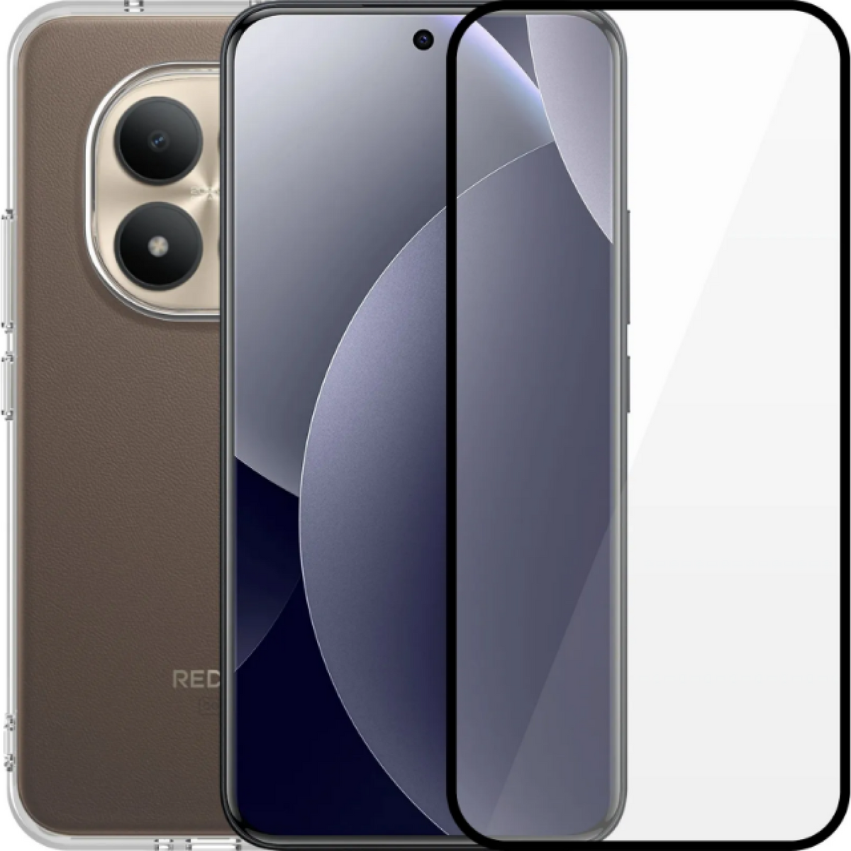 Θήκη & Tempered Glass Xiaomi Redmi Note 15 Pro Plus / Poco M8 Pro Vivid Set TPU Case Σετ Διάφανη Σιλικόνης & Full Face Αντιχα