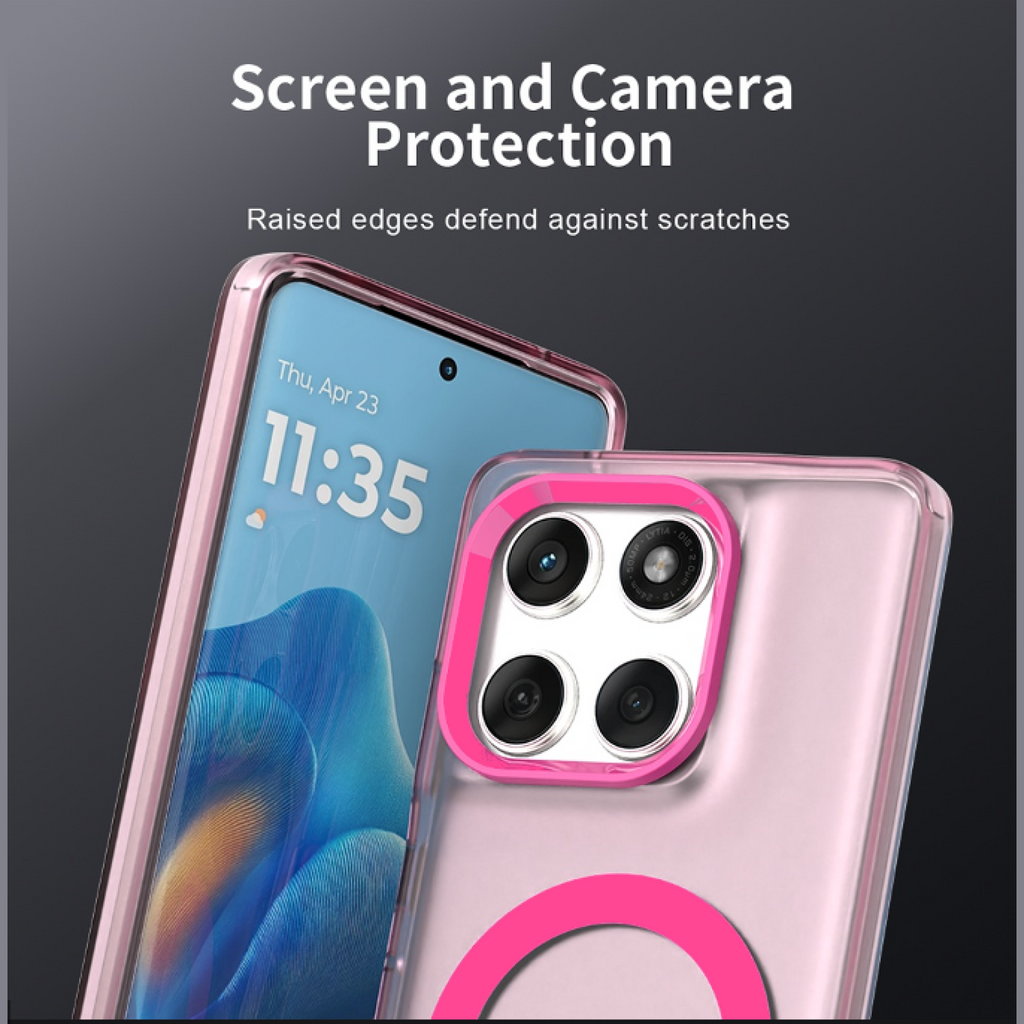Θήκη Motorola Edge 60 / Edge 60 Fusion Techsuit CandyCase Σκληρή Ημιδιάφανη με MagSafe - Pink (5949419319172)