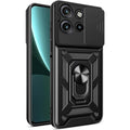 Θήκη Motorola Edge 60 Neo / Edge 50 Neo Bodycell Armor Slide Ανθεκτική με Κάλυμμα για την Κάμερα & Μεταλλικό Ring Holder - Bl