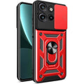 Θήκη Motorola Edge 60 Neo / Edge 50 Neo Bodycell Armor Slide Ανθεκτική με Κάλυμμα για την Κάμερα & Μεταλλικό Ring Holder - Re