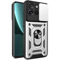 Θήκη Motorola Edge 60 Neo / Edge 50 Neo Bodycell Armor Slide Ανθεκτική με Κάλυμμα για την Κάμερα & Μεταλλικό Ring Holder - Si